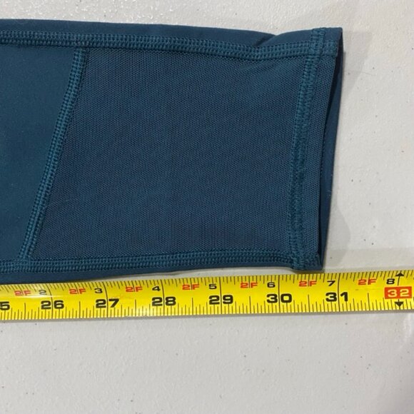 Lululemon Wunder Under High-Rise Tech Mesh Leggings Teal Size 4, XS - Picture 10 of 11